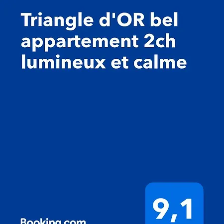 Triangle D'or Bel 2ch Lumineux Et Calme